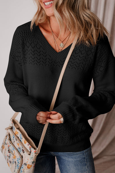 Cozy Women's Relaxed Fit Drop Shoulder Sweater in Soft Knit - Ideal for Casual Autumn Outings and Effortless Layering