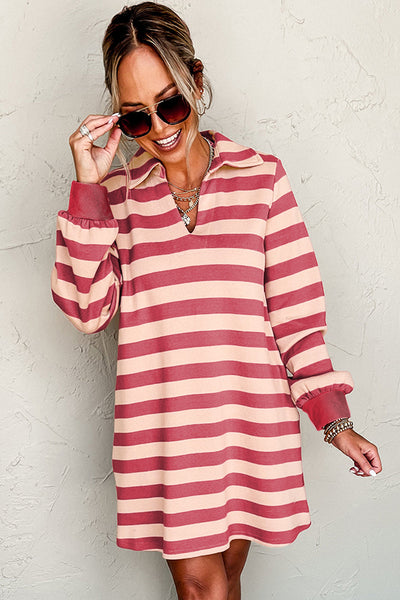 Vibrant Chic Casual Mini Dress for Women - Flattering Fit, Ideal for Summer Outings and Everyday Style