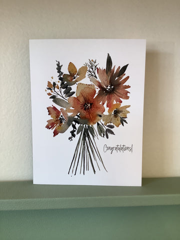 Chelsey Freyta Congratulations Flower Bouquet Card
