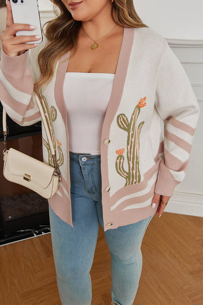 Cozy Plus Size Women's Open Front Cardigan Sweater - Stylish Knit Layer for Every Season and Occasion