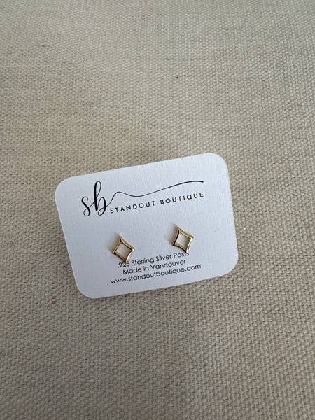 Standout Boutique Gold Diamond shape