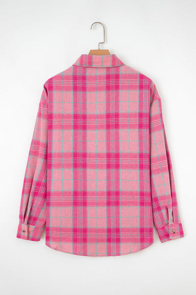 Stylish Women's Plaid Button-Up Shirt in Classic Colors - Casual Fit for Everyday Comfort and Effortless Style