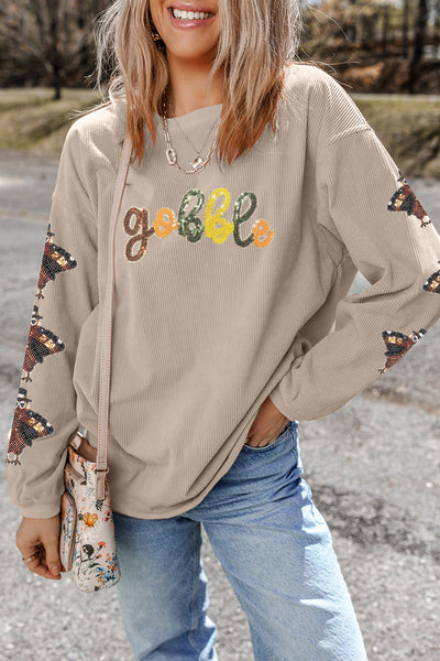 Women's Cozy Thanksgiving Graphic Sweatshirt - Soft Autumn Style, Perfect Fit for Festive Holiday Gatherings made for easy styling and wardrobe