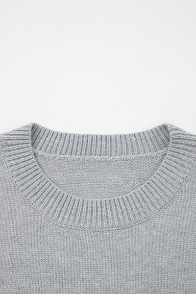 Cozy Women's Western Graphic Sweater - Trendy Casual Knit for Effortless Everyday Style in Soft Neutral Tones