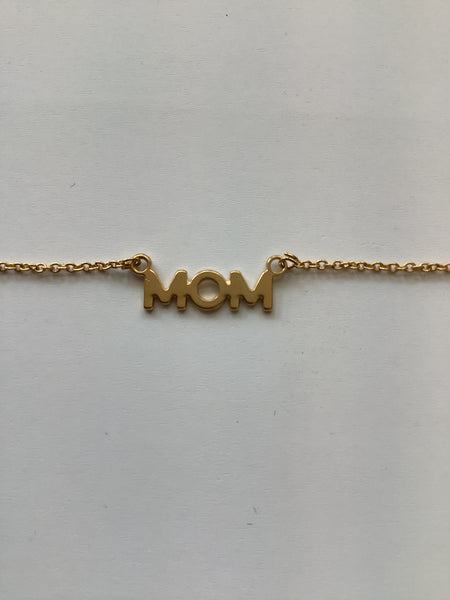 MOM Gold Pendant Necklace- Standout Boutique (Vancouver, BC)