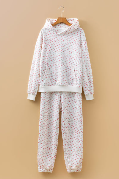 Women's Ditsy Floral Hoodie and Jogger Loungewear Set