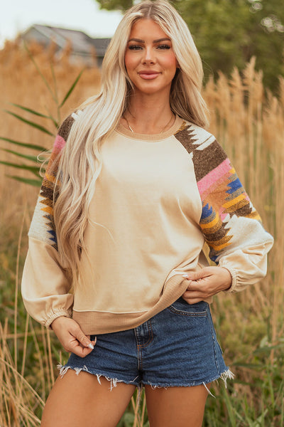 Cozy Women's Soft Cotton Blend Raglan Sweatshirt - Stylish Casual Fit for Everyday Wear and Leisure Activities