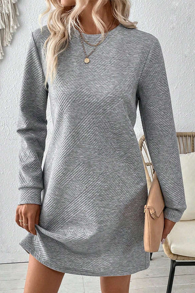 Casual Chic Women's Long Sleeve T-Shirt Dress in Soft Fabric Ideal for Everyday Wear and Easy Layering