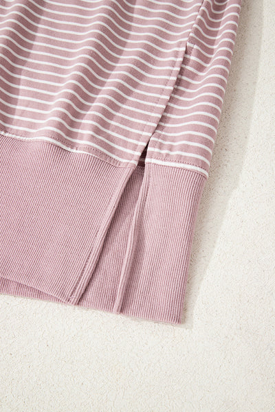 Cozy Women's Stripe Hoodie - Casual Pullover with Adjustable Drawstring for Everyday Style and Comfort