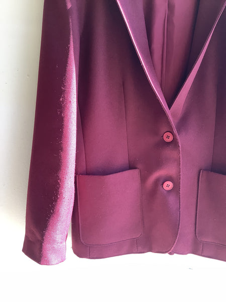 Vintage Burgundy Blazer