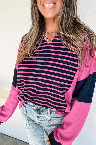 Chic Women's Striped Cotton Blouse - Relaxed Fit, Ideal for Casual Outings or Office Days