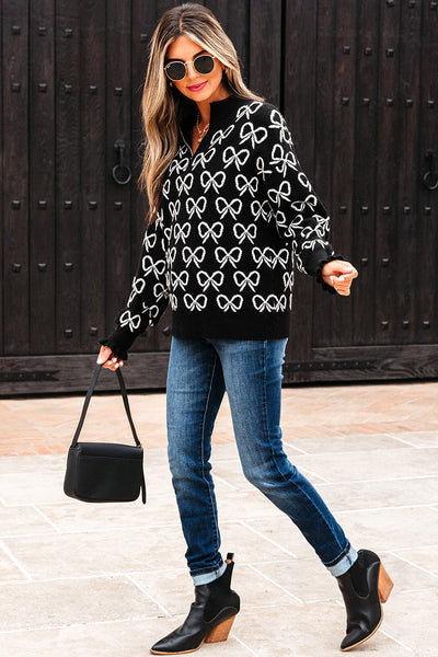 Cozy Women's Zipper Collar Sweater - Soft Knit Pullover for Effortless Fall Layering and Casual Style
