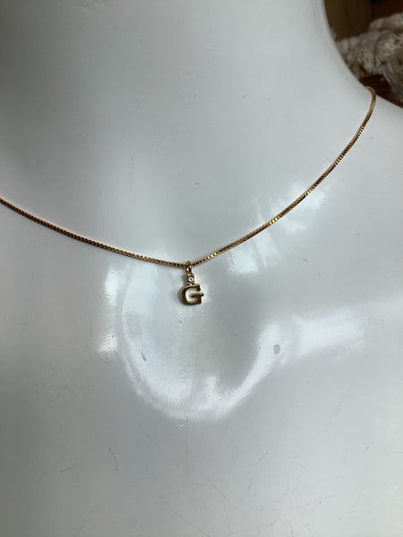 Standout Boutique Gold G Letter Pendant Necklace