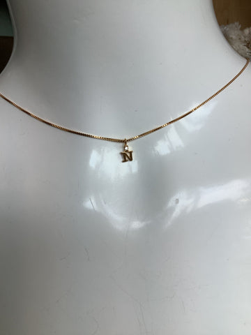 Standout Boutique Gold N Letter Pendant Necklace