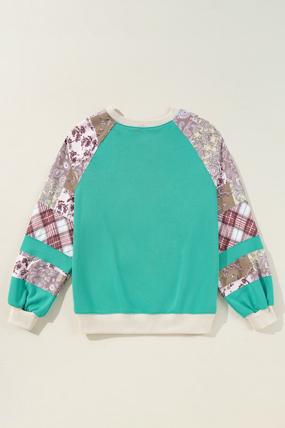 Women's Soft Cotton Blend Casual Raglan Top - Relaxed Fit, Everyday Essential, Available in Various Colors