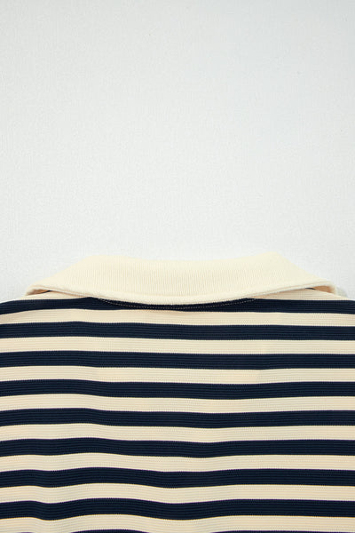 Stylish Women's Striped Long Sleeve Cotton Top for Casual Everyday Wear - Comfy Fit and Versatile Fashion Essential