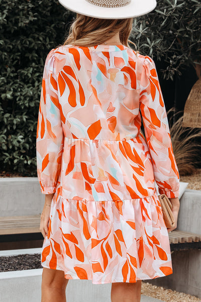 Stylish Women's Vibrant Long Sleeve Mini Dress - Flattering Fit for Casual Outings and Special Celebrations