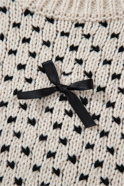 Elegant Women's Soft Knit Bow Sweater - Stylish & Comfortable for Casual or Dressy Outfits, Perfect Year-Round
