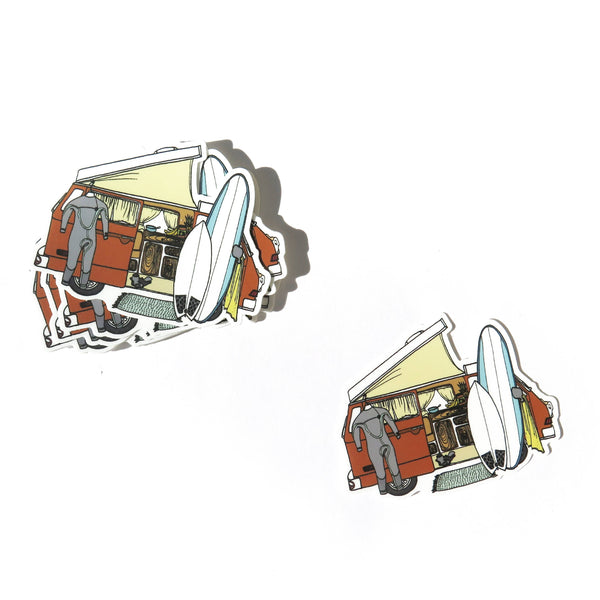 Surf Van Sticker