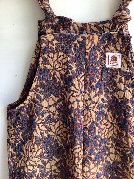 Butterflies in Ballgowns Floral Tapestry Short Overalls