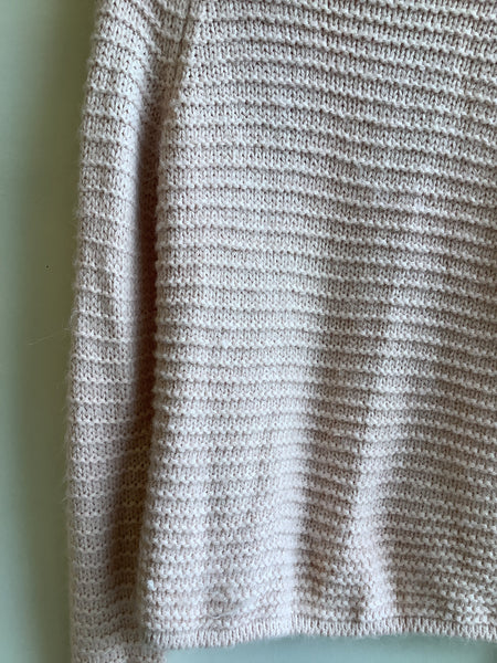 Blush Chunky Knit Turtleneck Sweater