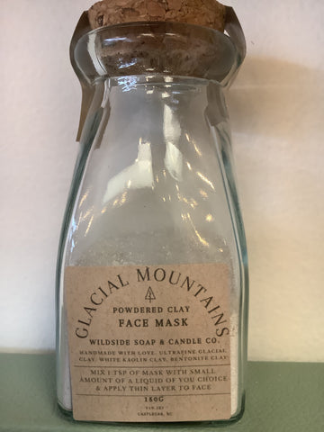 Wildside Glacial Mountains powdered clay face mask