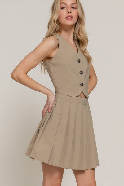 Sahara V-Neck Button Down Vest