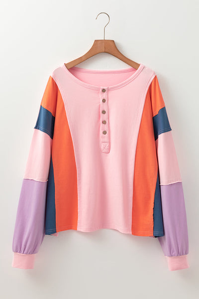 Chic Women's Long Sleeve Cotton Henley Top - Soft, Casual Fit, Ideal for Layering and Everyday Style in Versatile Colors