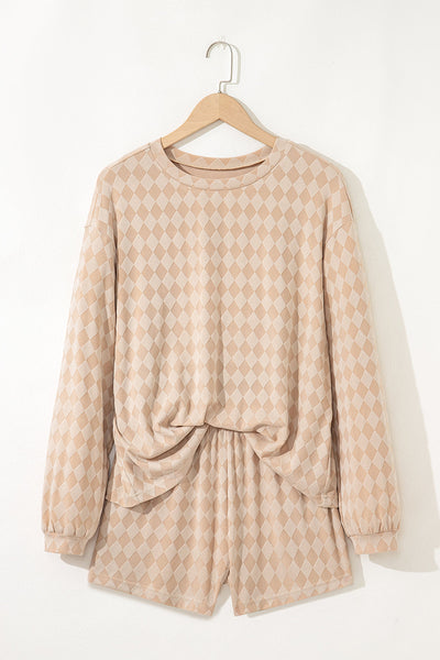 Cozy Chic Parchment Women's Loungewear Set - Comfortable Casual Wear in Soft Neutral Tones for Effortless Elegance