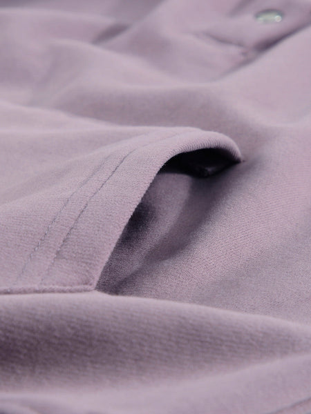 Drawstring V-Neck Hoodie with Front Pocket