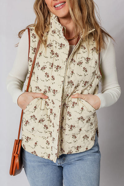 Chic Women's Floral Print Sleeveless Vest Top - Lightweight Summer Blouse for Casual Style and Comfort