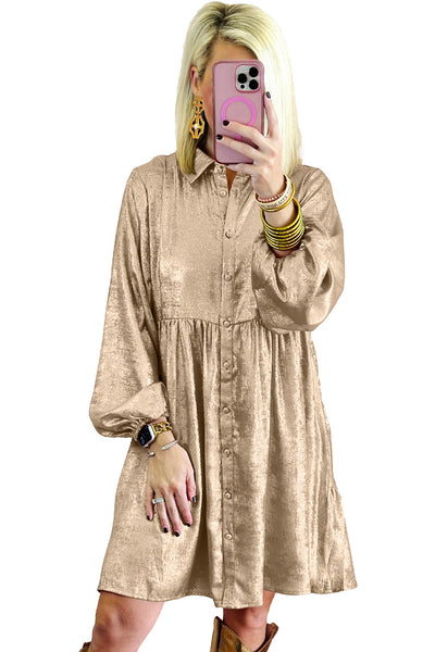 Stylish Women's Soft Cotton Mini Shirt Dress - Casual Summer Fit, Ideal for Brunches and Outings