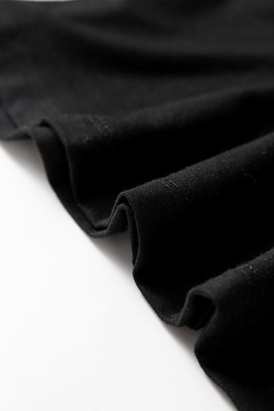 Stylish Women's Black Long Sleeve Top - Comfortable Fit for Everyday Style and Versatile Layering Options