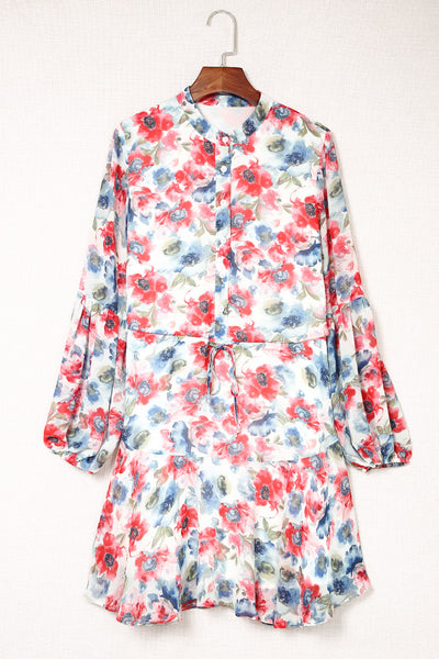 Size Curve Dresses Lace Embroidery Slimming Mini Dress