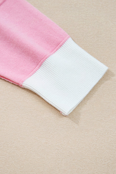 Cozy Women's Color Block Knit Sweater - Casual Chic Fit in Trendy Colors for Everyday Wear