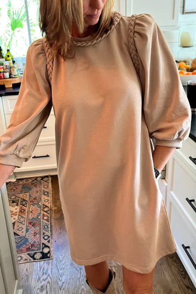 Chic Urban Women's Mini Dress Sweatshirt - Cozy Casual Fit with Pockets in Trendy Colors for Effortless Style