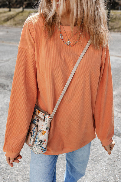 Trendy Oversized Women's Sweatshirt in Soft Cotton Blend - Cozy Casual Style for Ultimate Comfort and Relaxed Fit