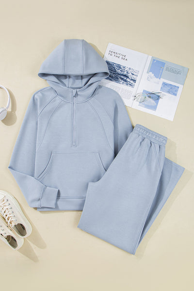 Women's Soft Fabric Cozy Hoodie & Jogger Set - Casual Chic Loungewear for Comfort & Everyday Style