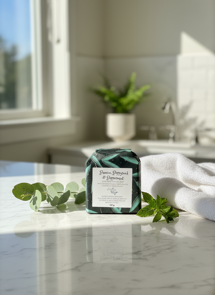 Pumice+Poppyseed+Peppermint Soap- Live Full (Nelson,BC)