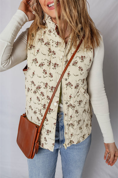 Chic Women's Floral Print Sleeveless Vest Top - Lightweight Summer Blouse for Casual Style and Comfort