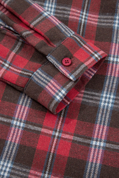 Stylish Women's Soft Cotton Plaid Blouse - Chic Casual Top for Work or Weekend, Comfortable Fit for Everyday Wear