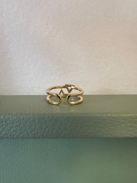 Standout Boutique Fire and Water Gold Ring