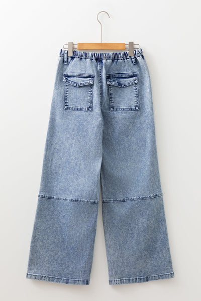 Chic High Waisted Women's Slim Fit Jeans in Classic Blue Denim - Ideal for Casual and Trendy Looks