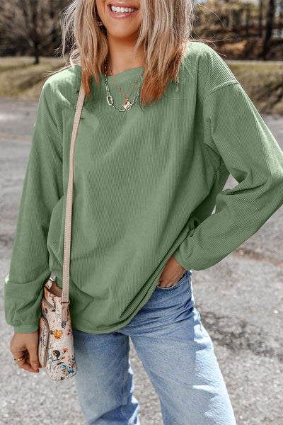Soft Cotton Blend Oversized Sweatshirt for Women - Cozy Relaxed Fit, Ideal for Casual Outings and Comfortable Lounging