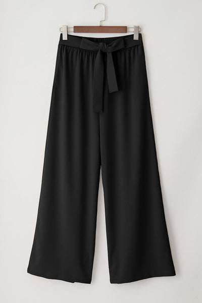 Elegant Women's Wide Leg Pants in Soft, Flowing Fabric - Ideal for Casual Outings and Effortless Style