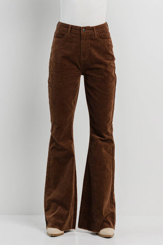 Brown Corduroy Flare