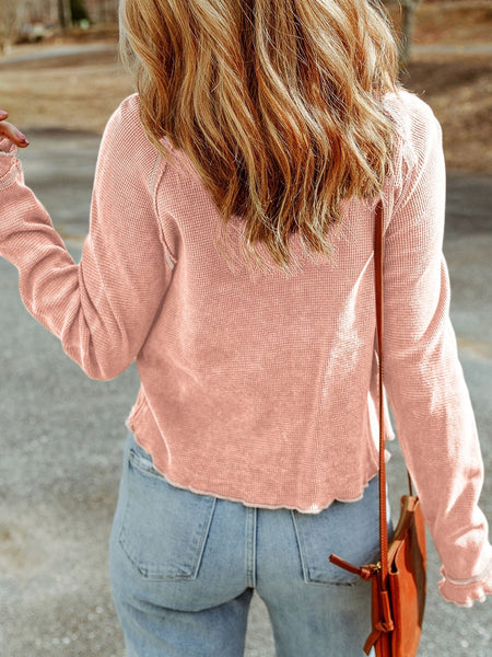 Sophisticated Velvet Bubble Blouse with Long Sleeves