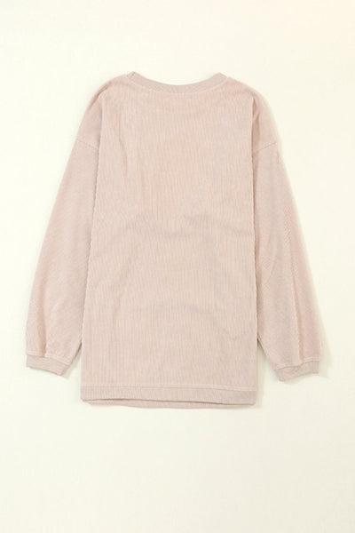 Cozy Women's Vintage Graphic Sweatshirt - Trendy Casual Style in Soft Pastels for Everyday Comfort and Chic Layering