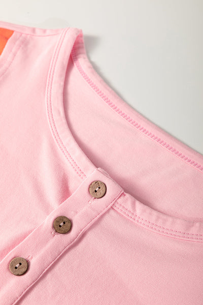 Chic Women's Long Sleeve Cotton Henley Top - Soft, Casual Fit, Ideal for Layering and Everyday Style in Versatile Colors