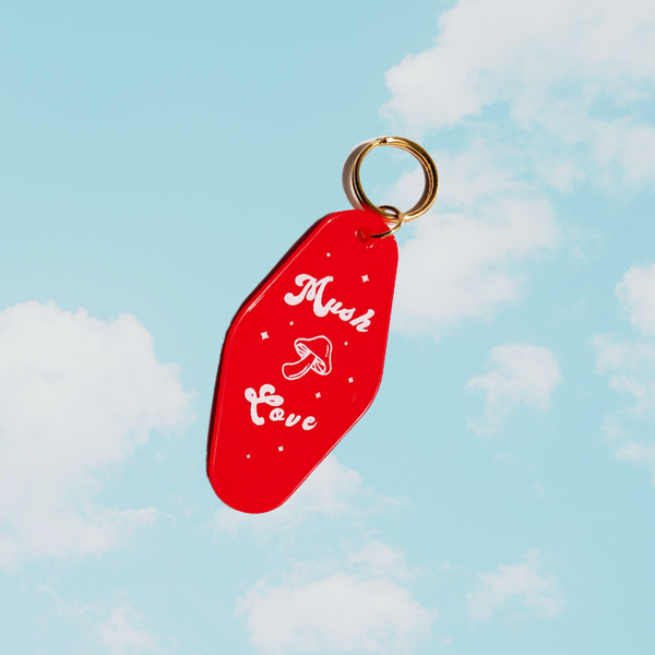 Mush Love Motel Tag Keychain | Last Chance